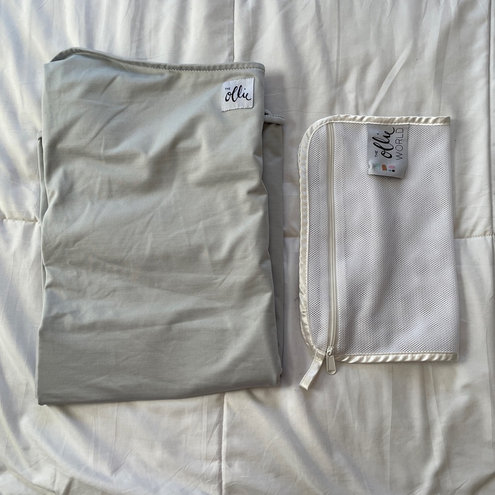 The Ollie Swaddle with Garment Wash Bag - Stone